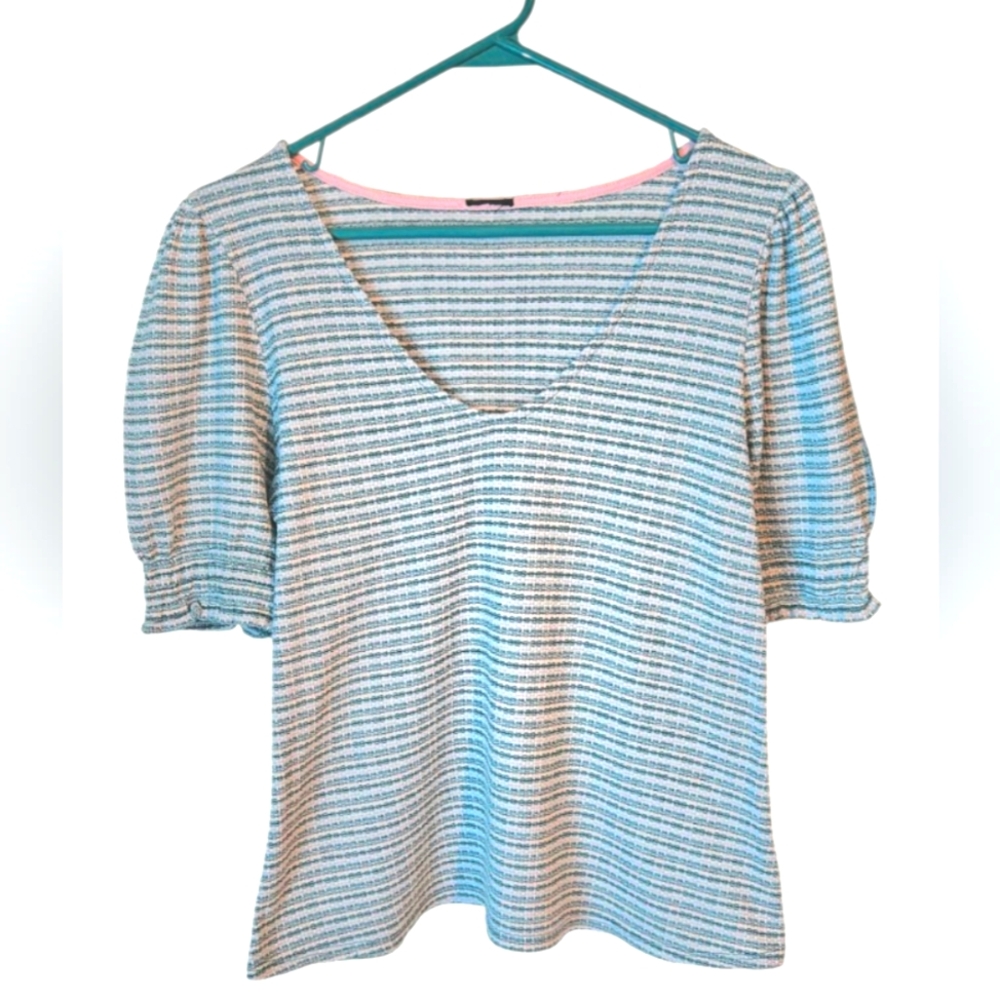 Anthropologie W5 Puffed Sleeve Blouse
